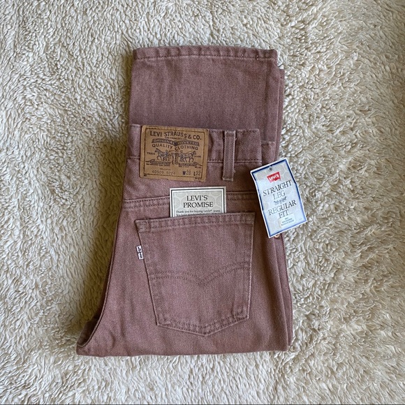 ☆ Deadstock Vintage Rare Dusty Rose Pink Levi’s ☆ - Picture 1 of 7